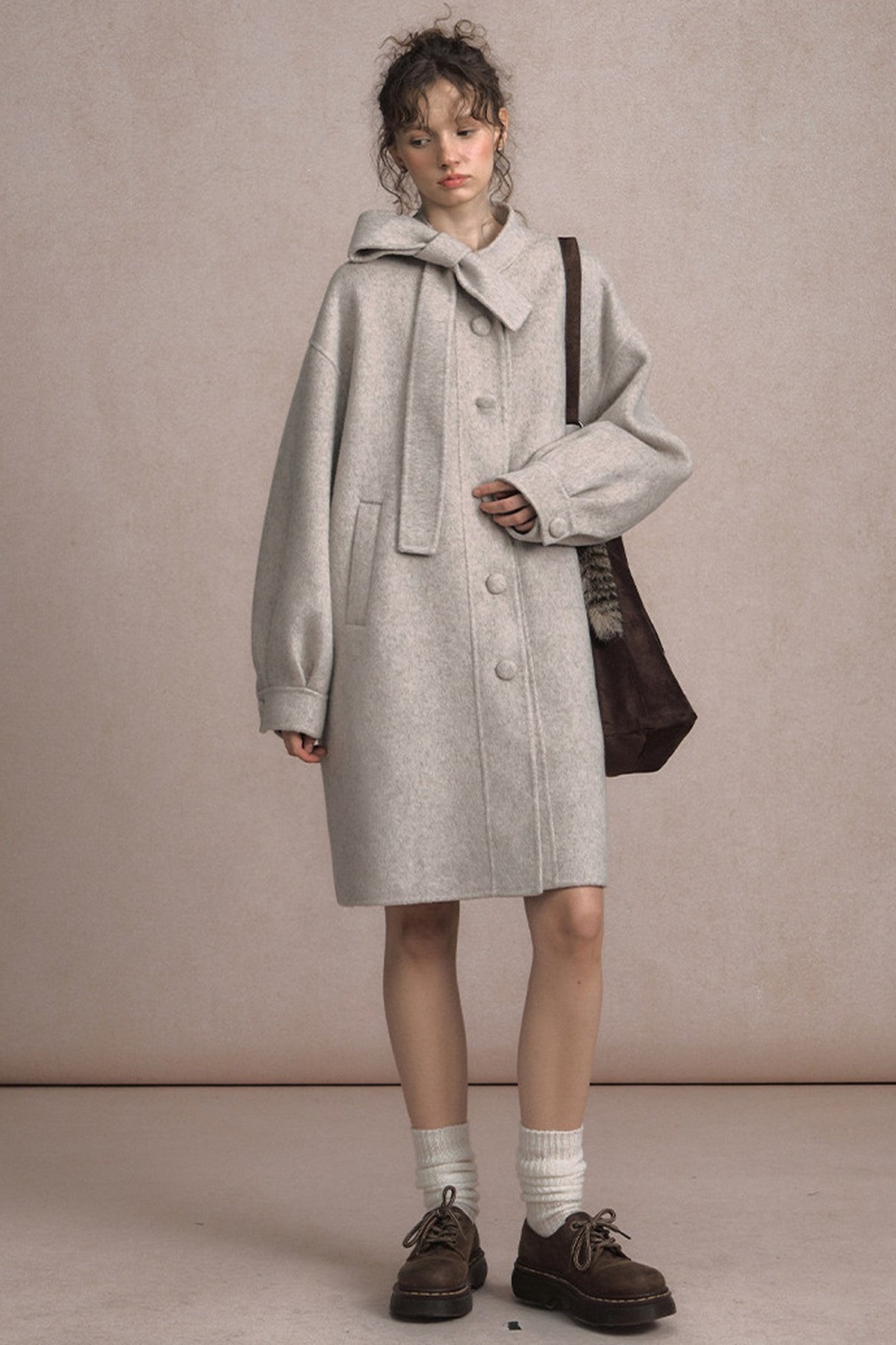 Long Double-Sided Wool Coat