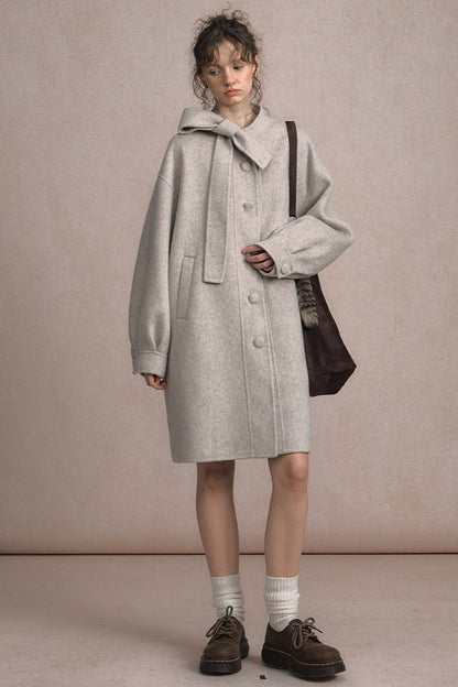 Long Double-Sided Wool Coat