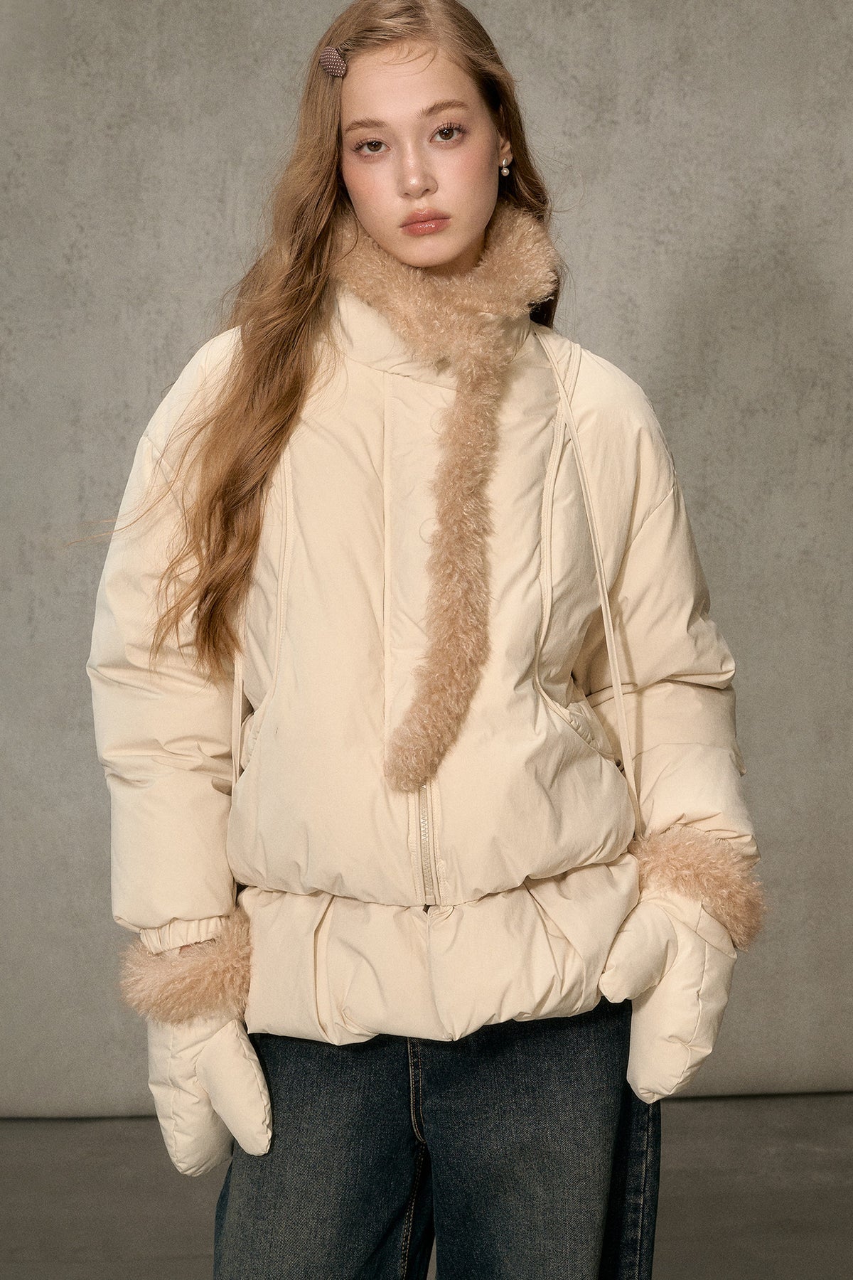 Thickened Large Fur Collar Jacket