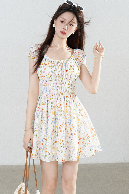 Floral Print A-Line Dress