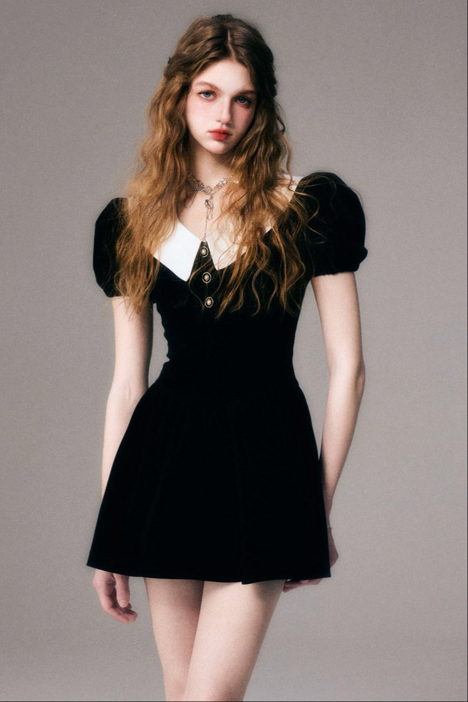 Black Velvet Ballet Dress
