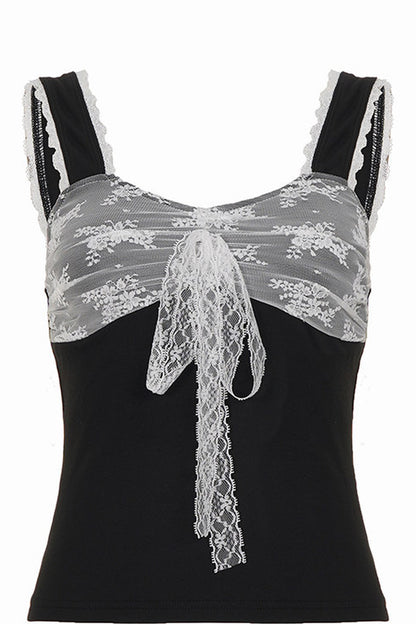 Floral Mesh Lace Camisole