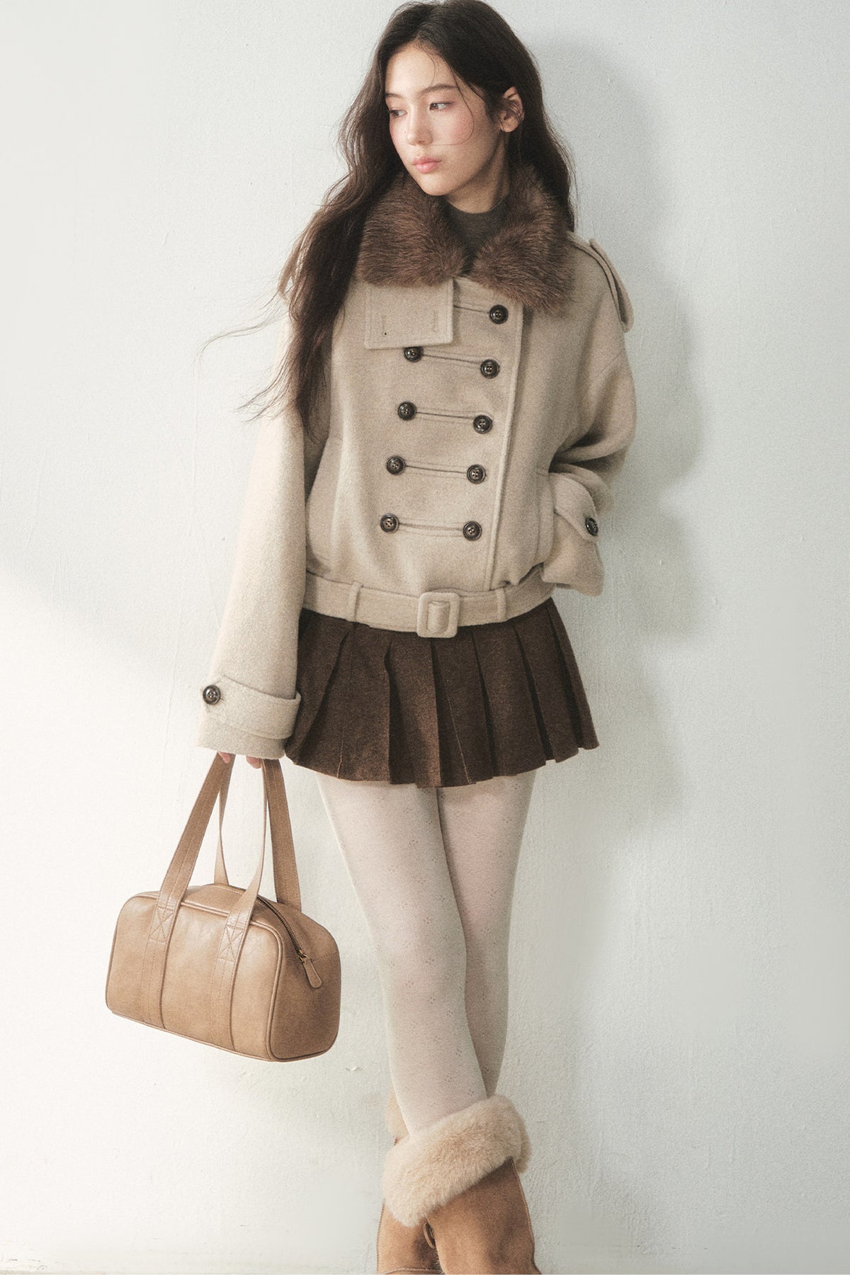 Double Breasted Wool Coat