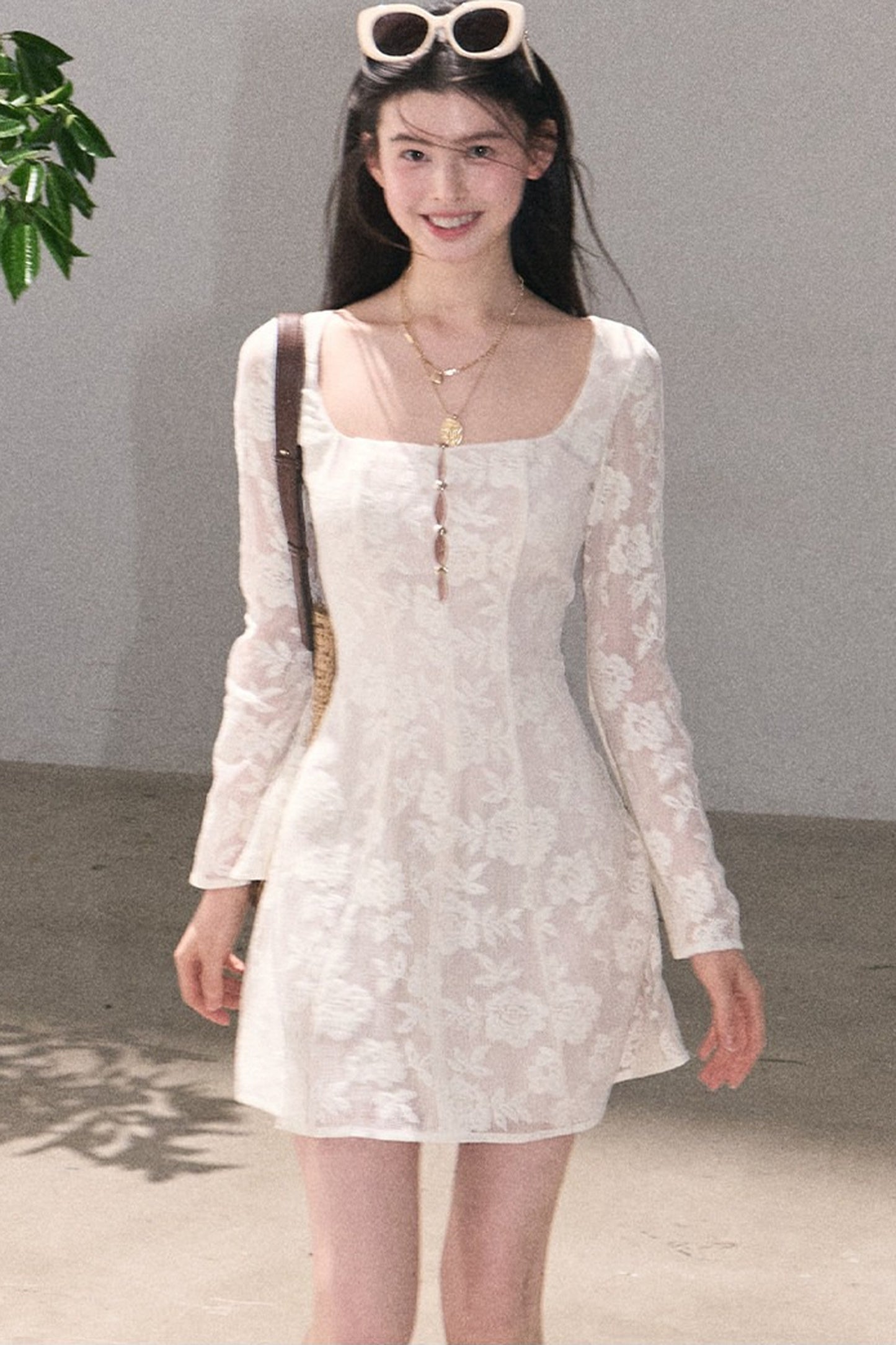 French Lace Hollow-Out Dress