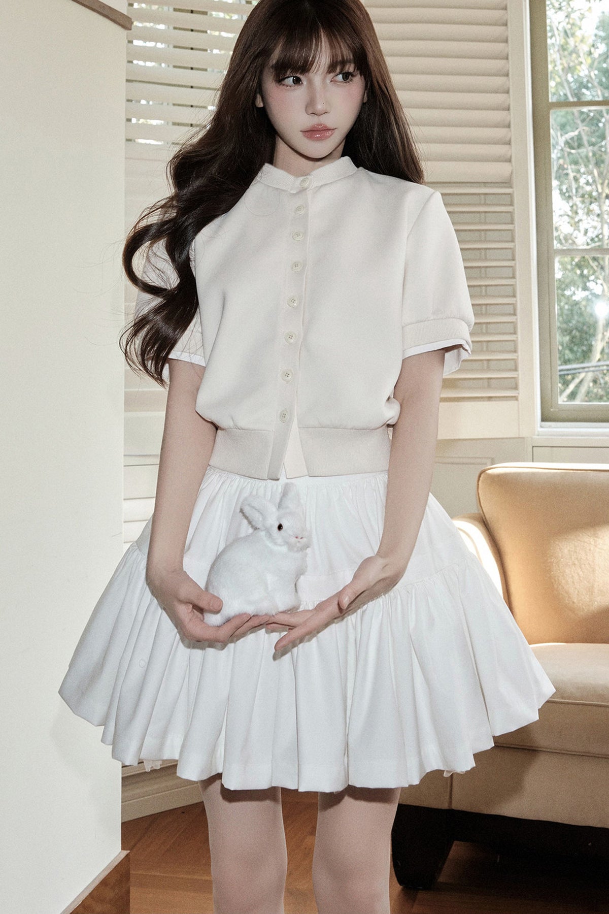 Ballet Style Double-Layer Mesh A-Line Cake Skirt
