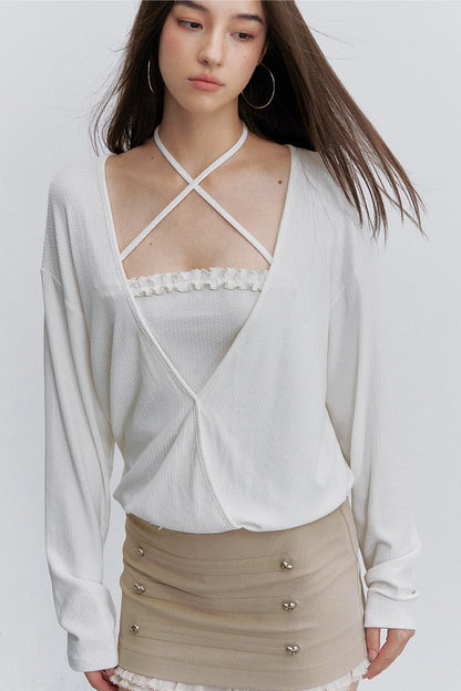 Interwoven Cross-Tie Tube Top