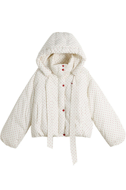 Two-Tone Short Puffer Jacket
