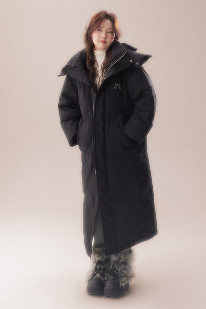 Long 90 White Goose Down Coat