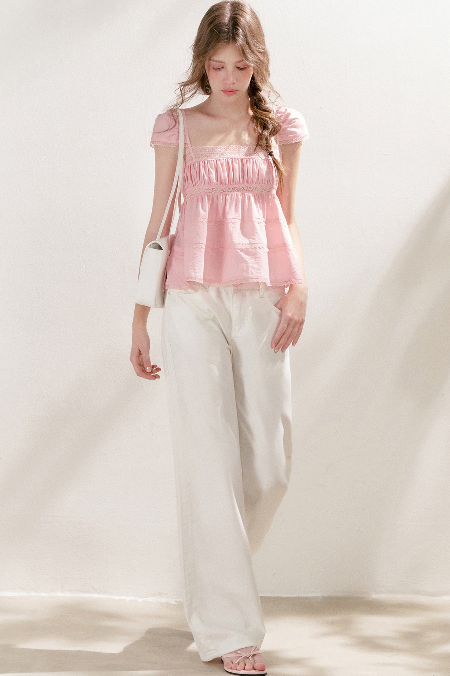 Smooth Acetate Lace Blouse
