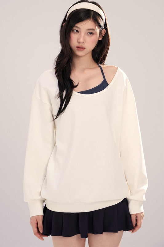 Loose Long-Sleeved Sweatshirt