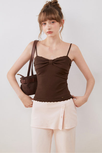 V-Neck Wrap Knit Top Set-Up