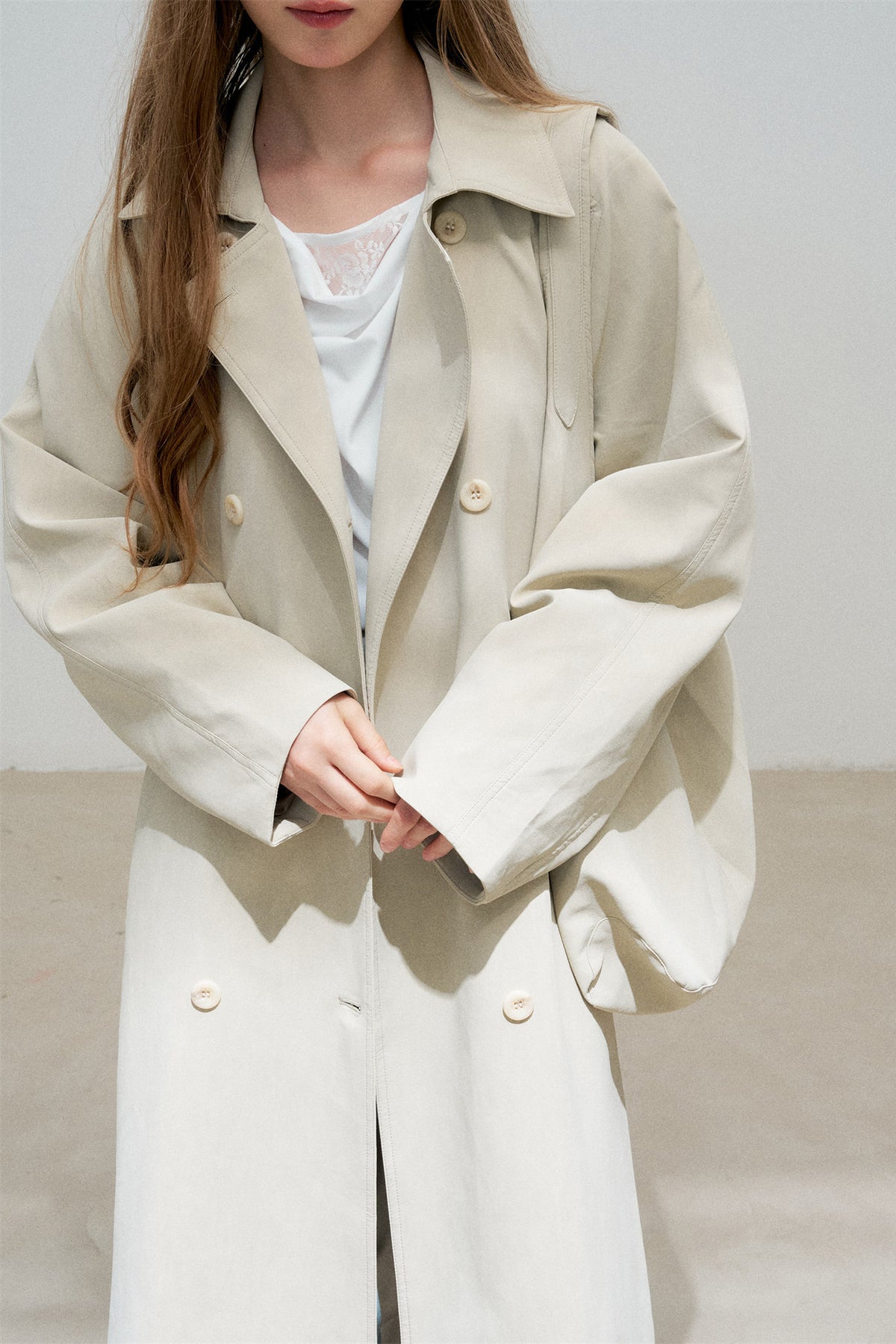 Warm Gray Classic Silhouette Jacket