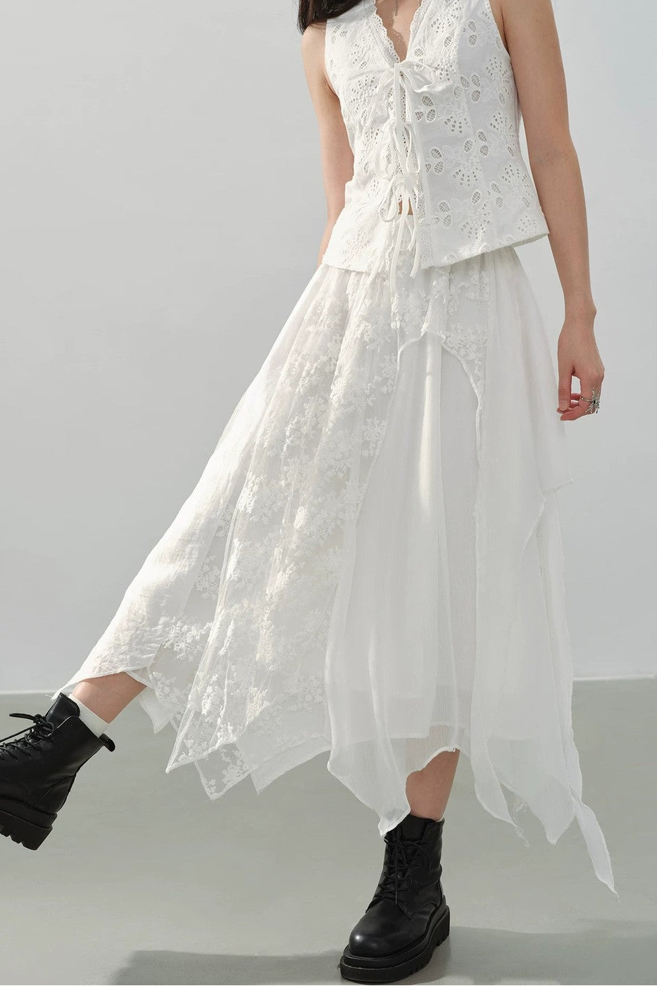 Whispering Moonlight Lace Skirt