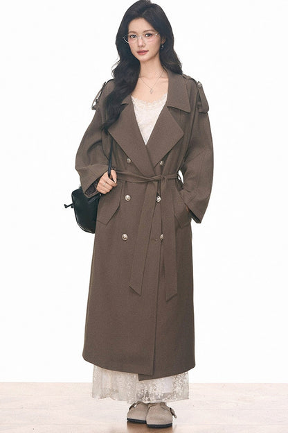 Women's Mid-Length Windbreaker and Camisole Dress Set-Up