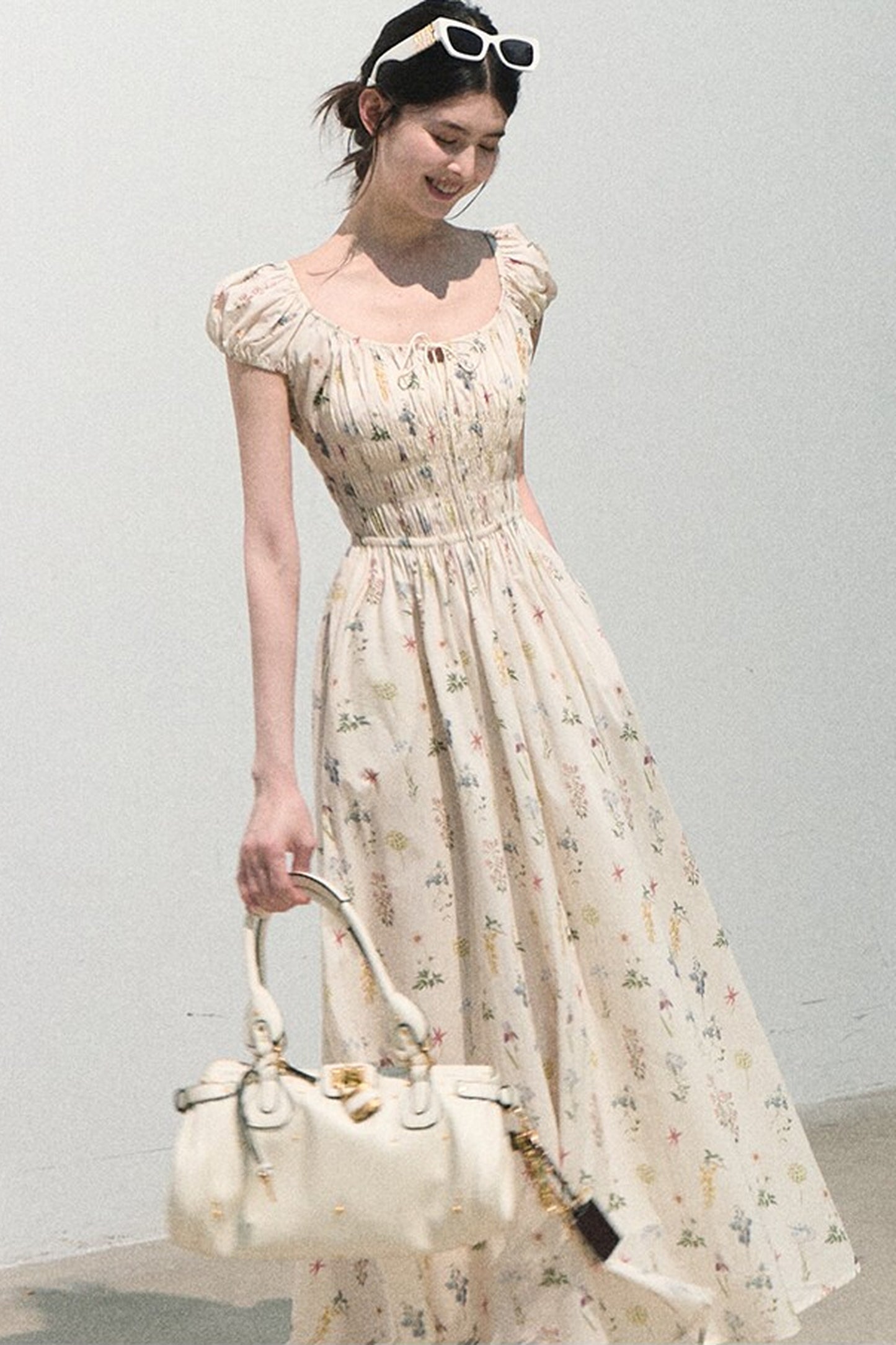 Lush Floral Cotton Dress