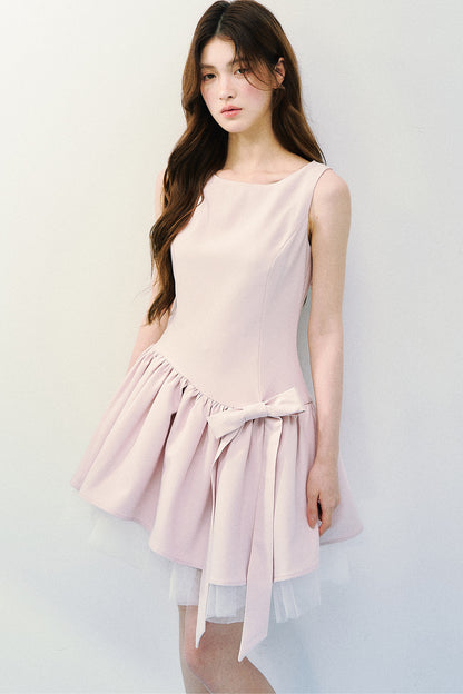 Abito da balletto rosa e grigio