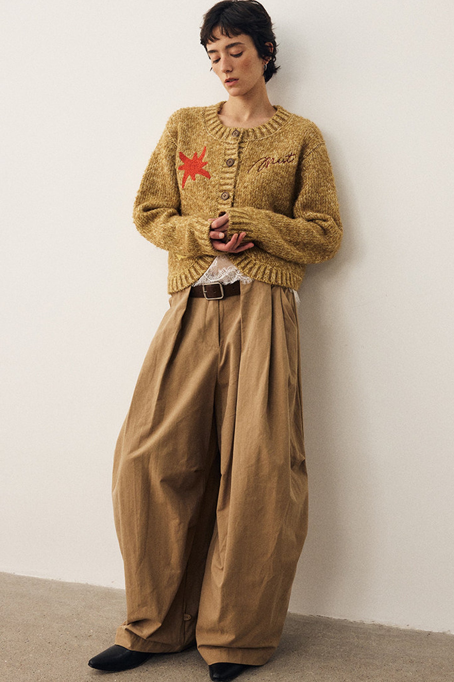Retro Wide-Leg Parachute Pants