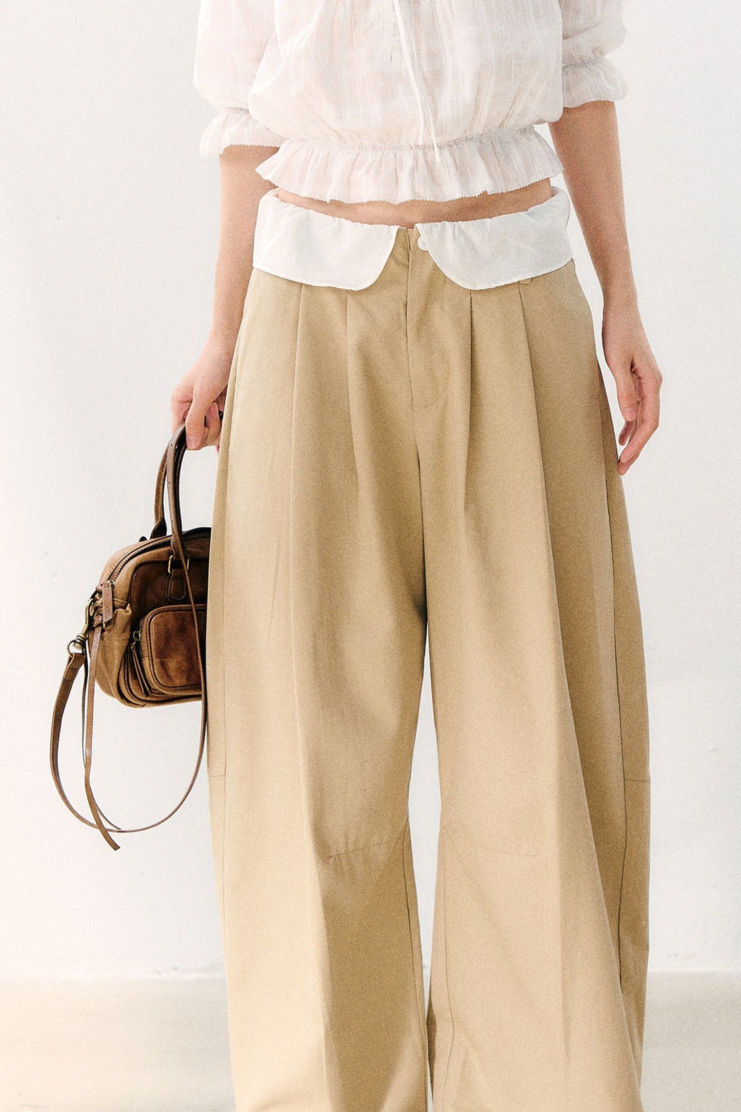 High-Waisted Wide-Leg Pants