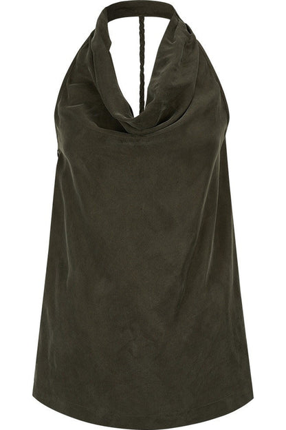 Fließendes Neckholder-Oberteil
