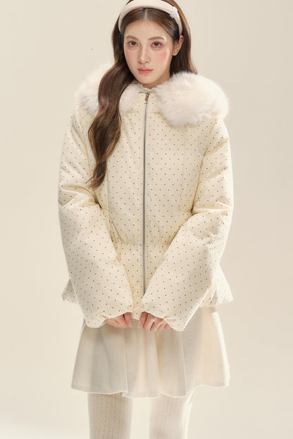 Warm Snow Polka Dot Jacket