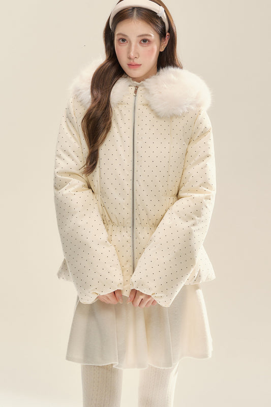 Warm Snow Polka Dot Jacket