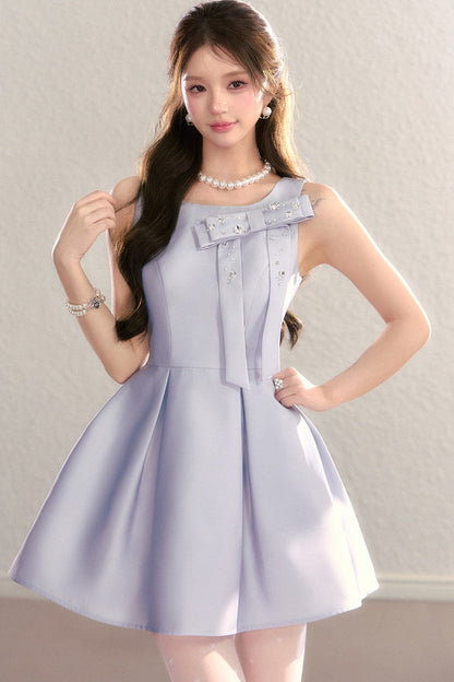 Miu-Style Sleeveless A-Line Dress