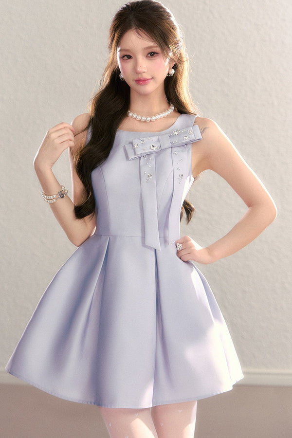 Miu-Style Sleeveless A-Line Dress