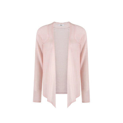 Completo a maglia dalla vestibilità rilassata con cardigan smanicato e gonna