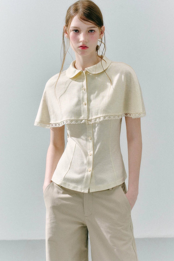 Cape Shirt and Skirt Set