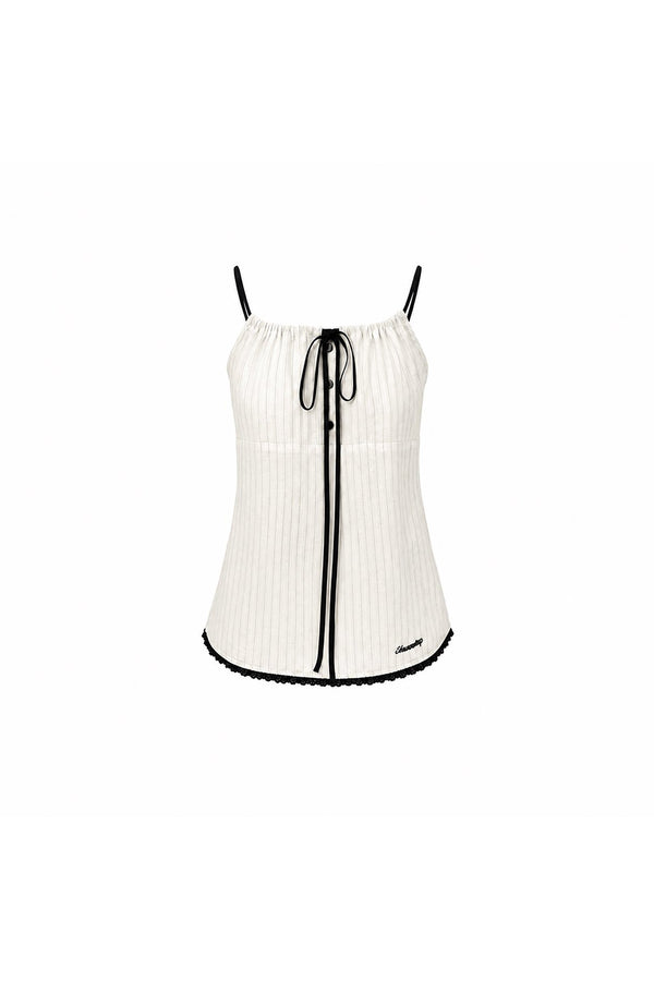 Thin Knitted Cardigan, Camisole, Pants and Skirt Set-Up