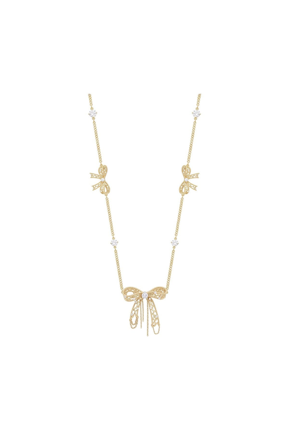 Lace Bow Clavicle Necklace