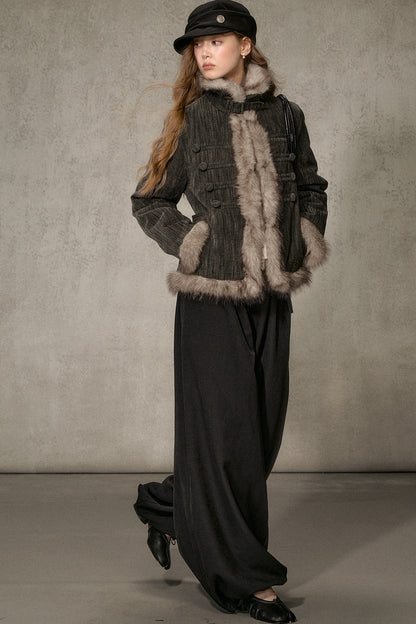 Napoleon Collar Down Jacket