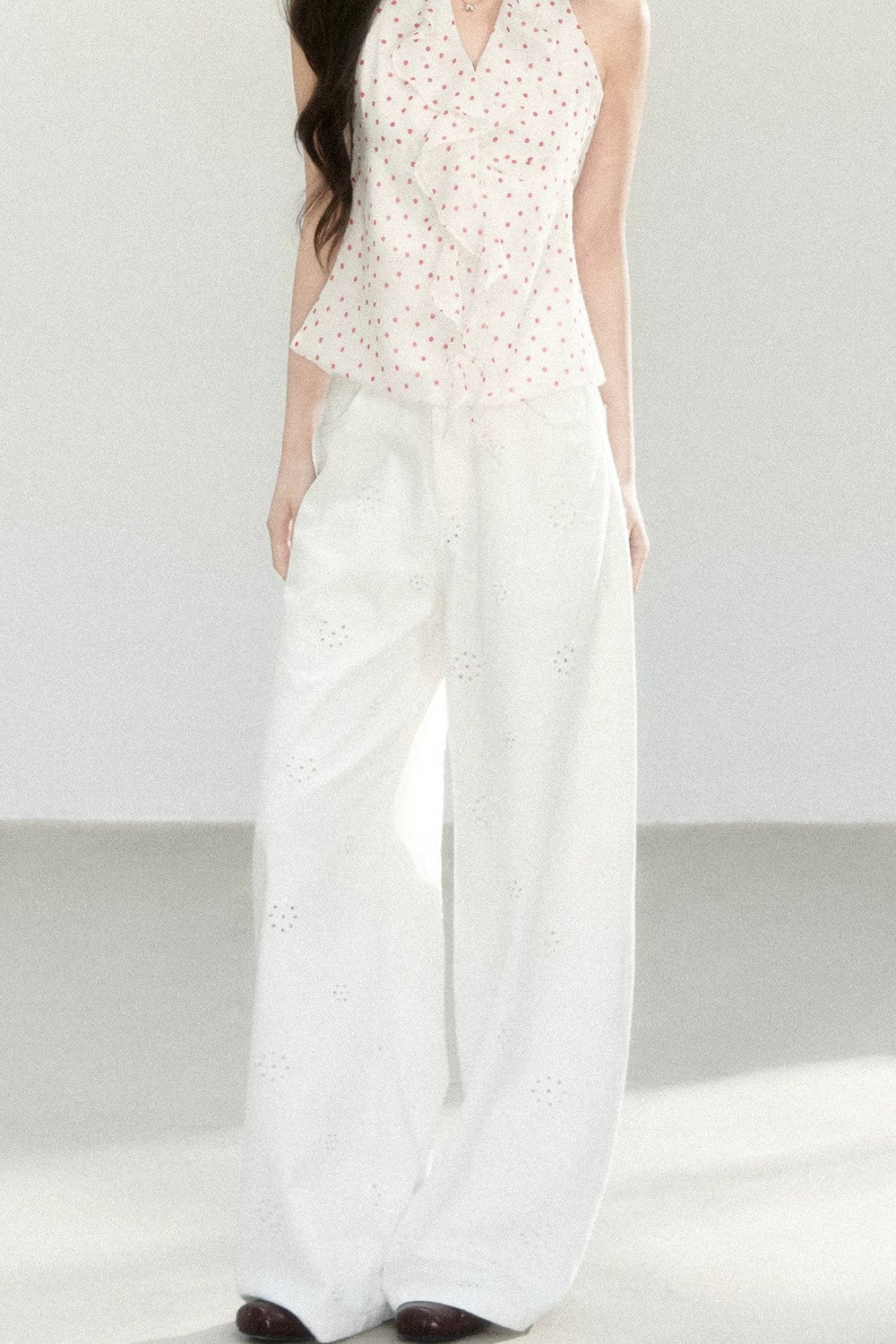 Pure Cotton Wide-Leg Pants