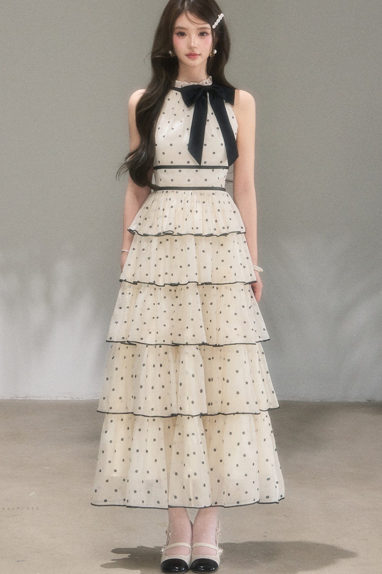 Polka Dot Tiered Dress