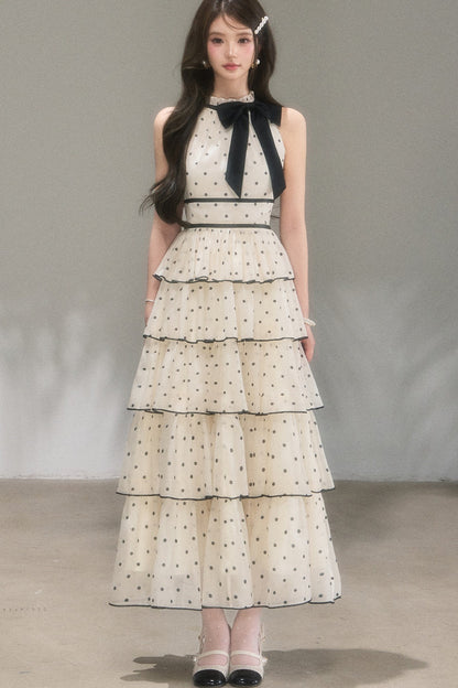 Polka Dot Tiered Dress