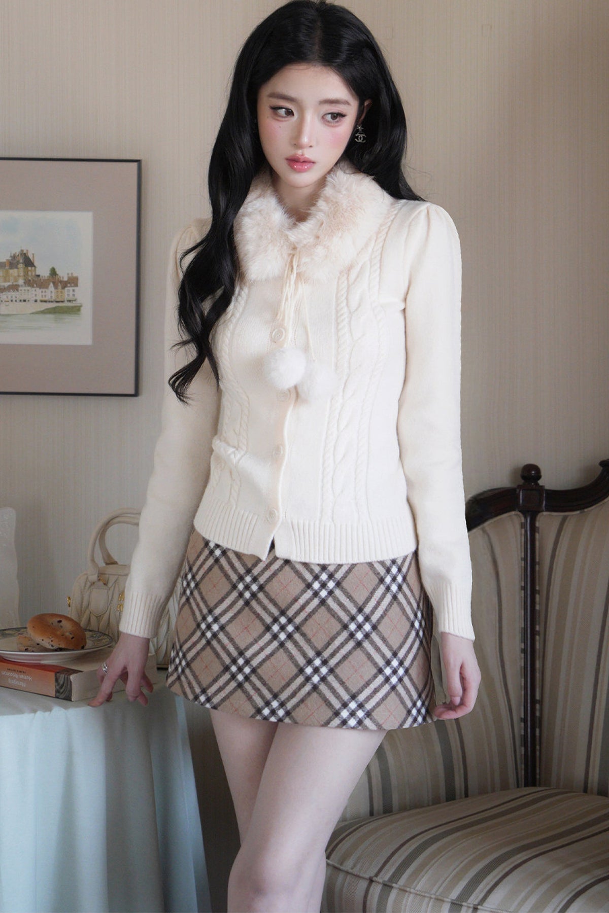 Retro Plaid A-Line Mini Skirt