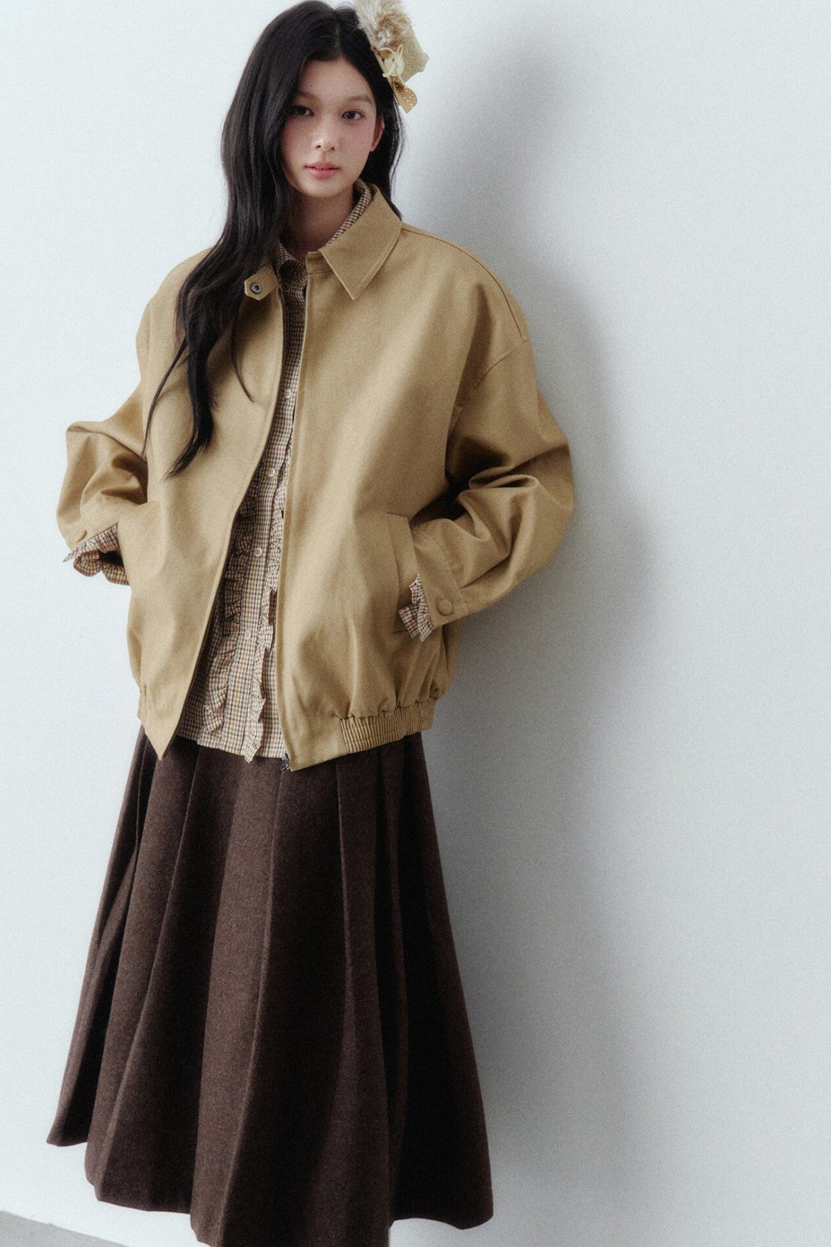 Retro Layered-Look Jacket