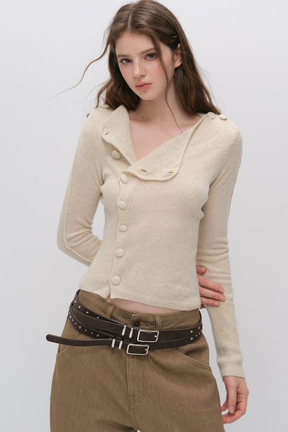 Merino Wool Knit Cardigan