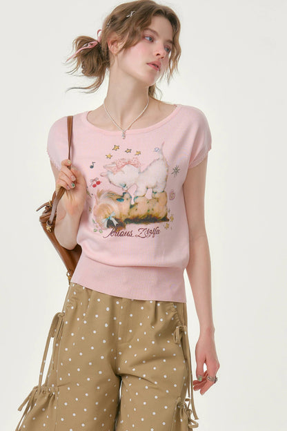 Sweet Pink Knit Top