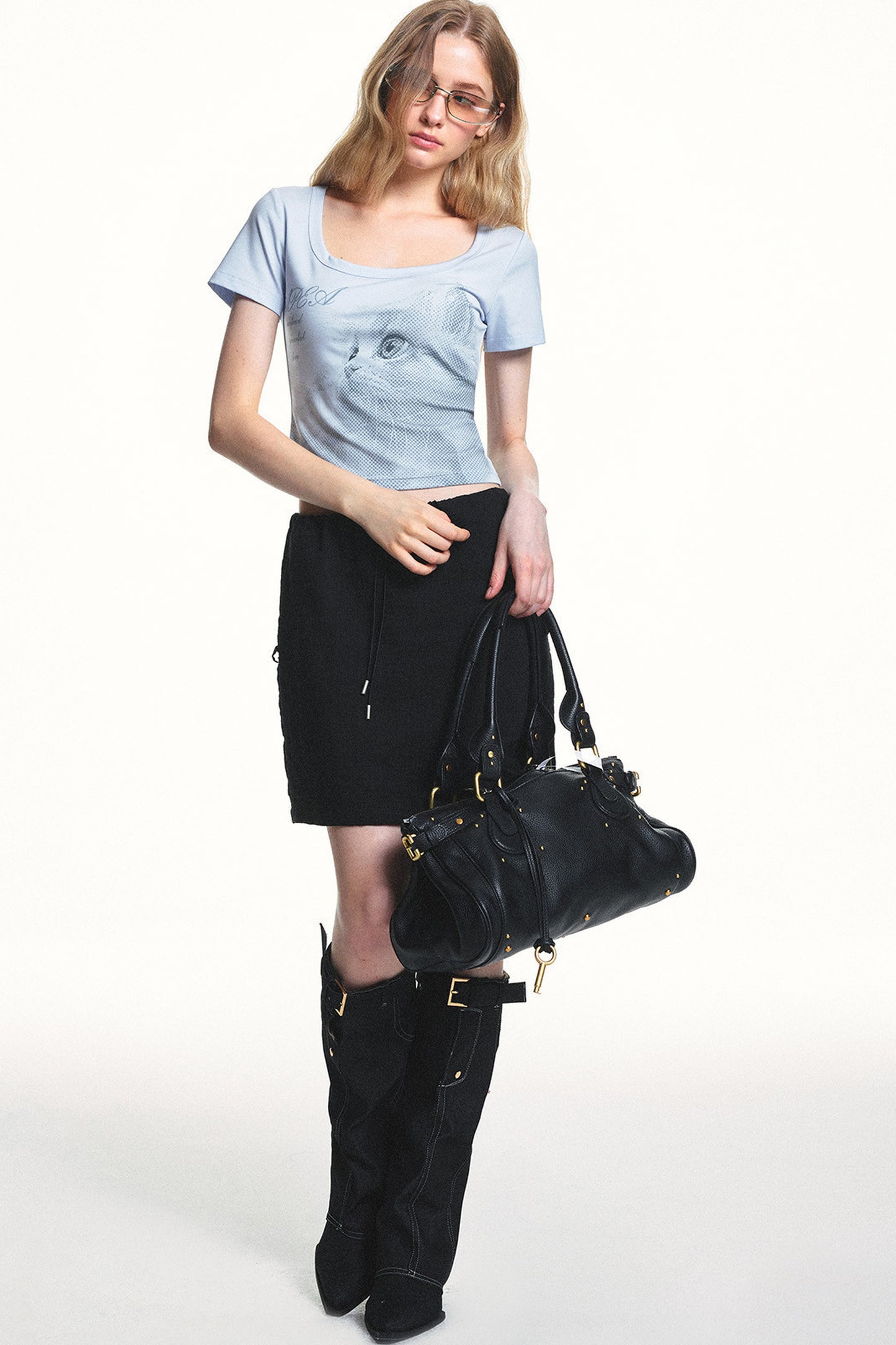 Retro Cat Lyocell Top