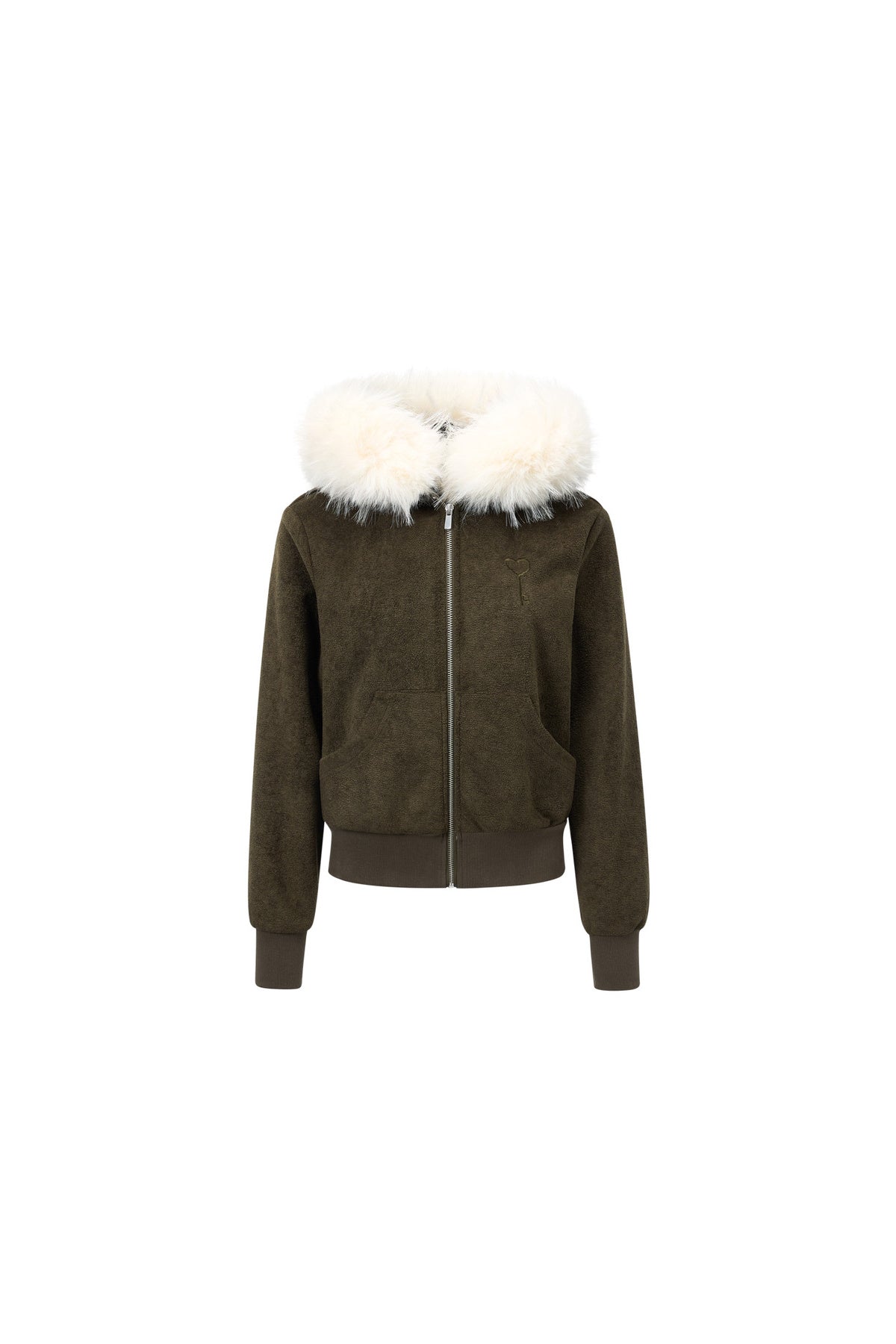 Detachable Fur Hood Jacket and Pants Set-Up