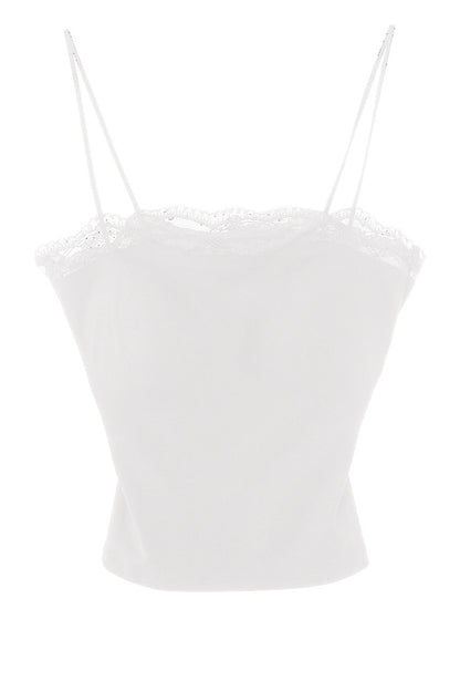 Black Tencel Lace Camisole