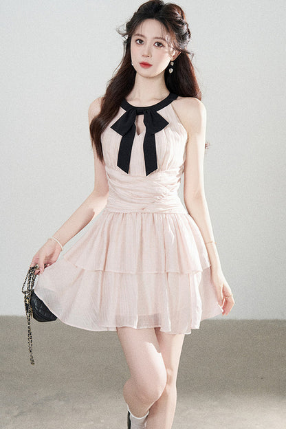 Pink Tencel A-Line Dress