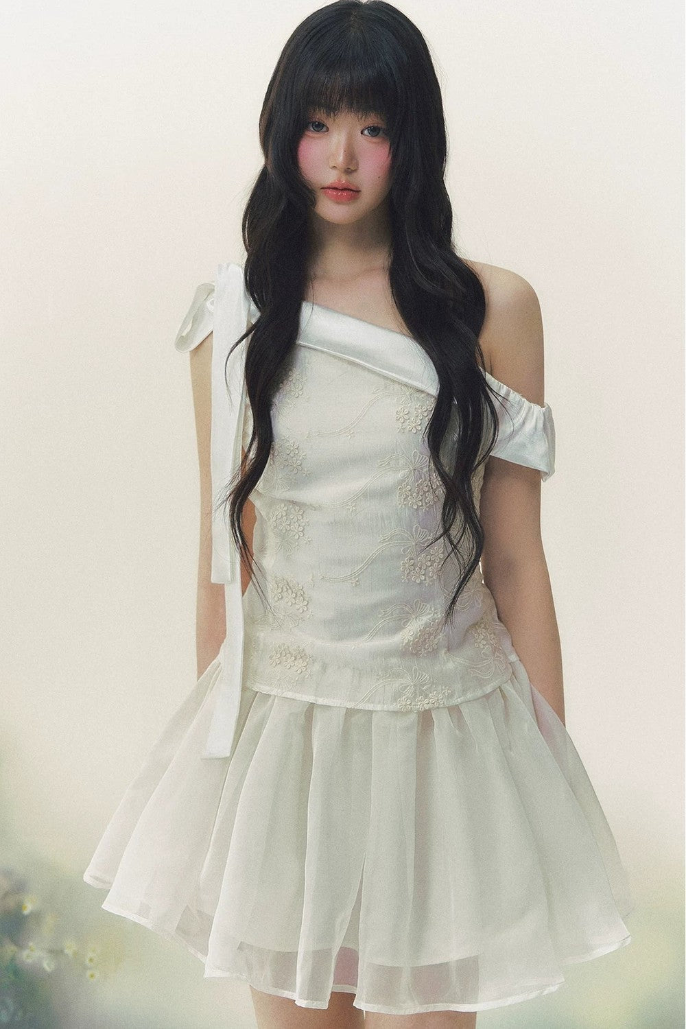 Satin Embroidery Princess Dress