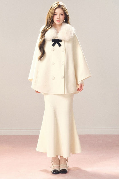 High-Waisted Elastic Fishtail Skirt