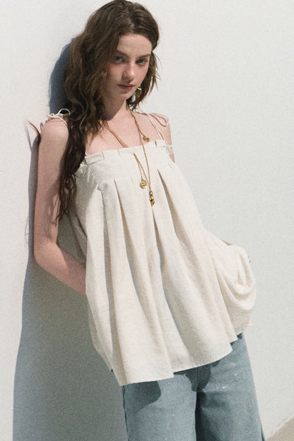 Linen Tie-Up Camisole