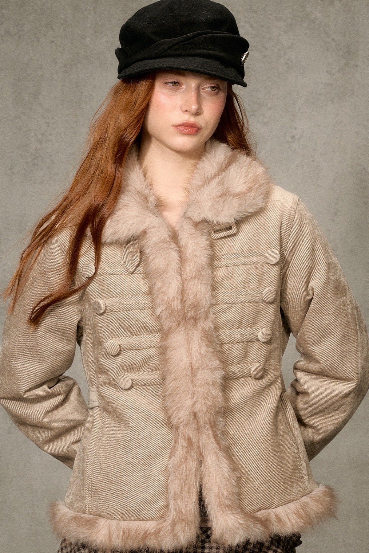 Napoleon Collar Down Jacket