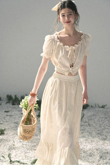 Mature Garden Summer Skirt Set-Up