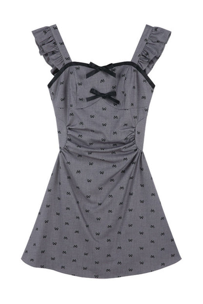 Flutter-Sleeve A-Line Dress