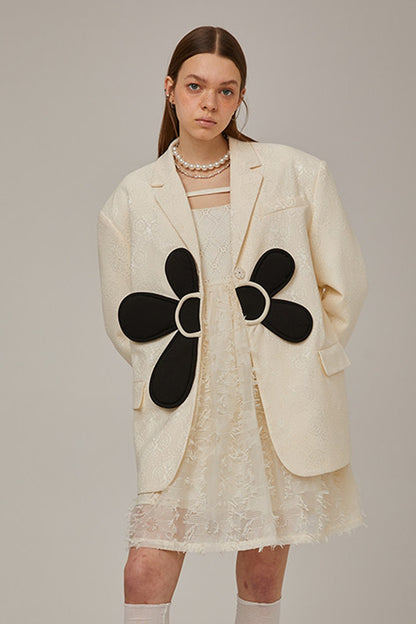Beige Plaid Lace Bow Dress